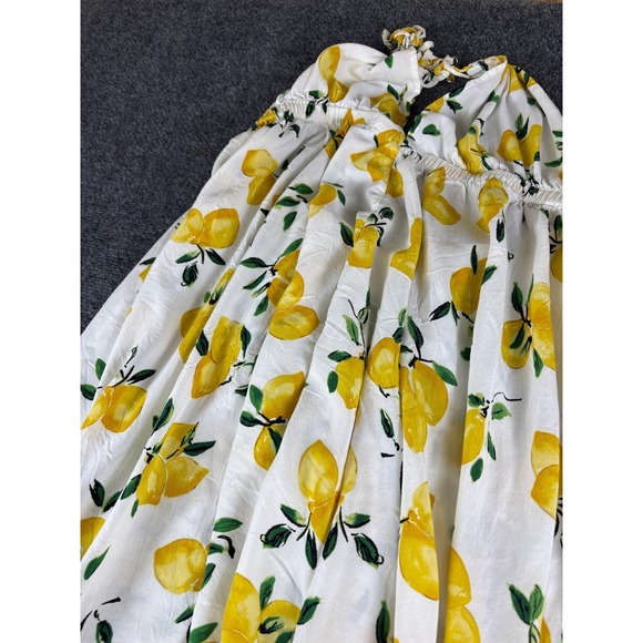 kate spade new york Dresses & Skirts - Kate Spade Lemon Halter Open Back Maxi Dress Beach Cover Up XS READ